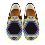 Rainbow Star of David Print Casual Shoes