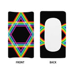Rainbow Star of David Print Changing Pad Cover