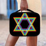 Rainbow Star of David Print Classic Bible Case