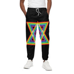 Rainbow Star of David Print Cotton Pants