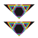 Rainbow Star of David Print Dog Bandana