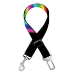 Rainbow Star of David Print Dog Seat Belt