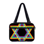 Rainbow Star of David Print Double Strap Bible Bag