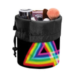 Rainbow Star of David Print Drawstring Makeup Bag