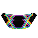 Rainbow Star of David Print Fanny Pack