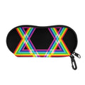 Rainbow Star of David Print Glasses Case