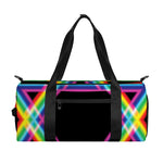 Rainbow Star of David Print Gym Bag