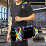 Rainbow Star of David Print Gym Bag
