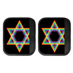 Rainbow Star of David Print Handle Covers