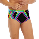 Rainbow Star of David Print Men's Briefs