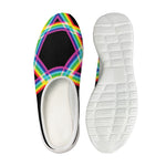 Rainbow Star of David Print Mesh Casual Shoes