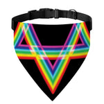 Rainbow Star of David Print Over The Collar Dog Bandana