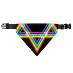 Rainbow Star of David Print Over The Collar Dog Bandana