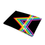 Rainbow Star of David Print Pet Cooling Mat Cover