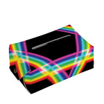 Rainbow Star of David Print Rectangle Tissue Box Cover