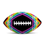 Rainbow Star of David Print Rugby Ball