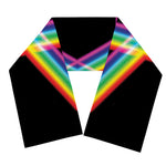 Rainbow Star of David Print Scarf