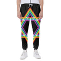 Rainbow Star of David Print Joggers