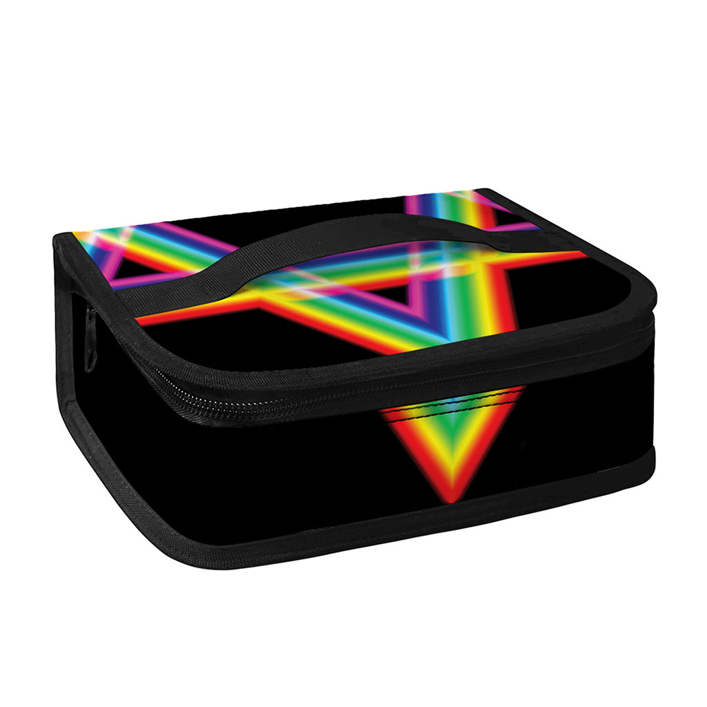Rainbow Star of David Print Small Lunch Bag
