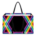 Rainbow Star of David Print Utility Tote Bag