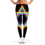 Rainbow Star of David Print Women's Leggings