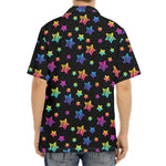 Rainbow Stars Pattern Print Aloha Shirt