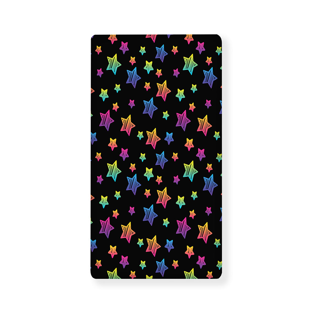 Rainbow Stars Pattern Print Baby Crib Sheet