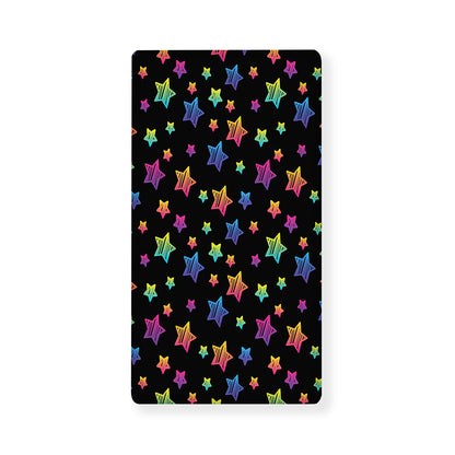 Rainbow Stars Pattern Print Baby Crib Sheet