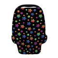 Rainbow Stars Pattern Print Baby Seat Cover
