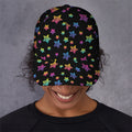 Rainbow Stars Pattern Print Baseball Cap