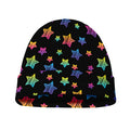 Rainbow Stars Pattern Print Beanie