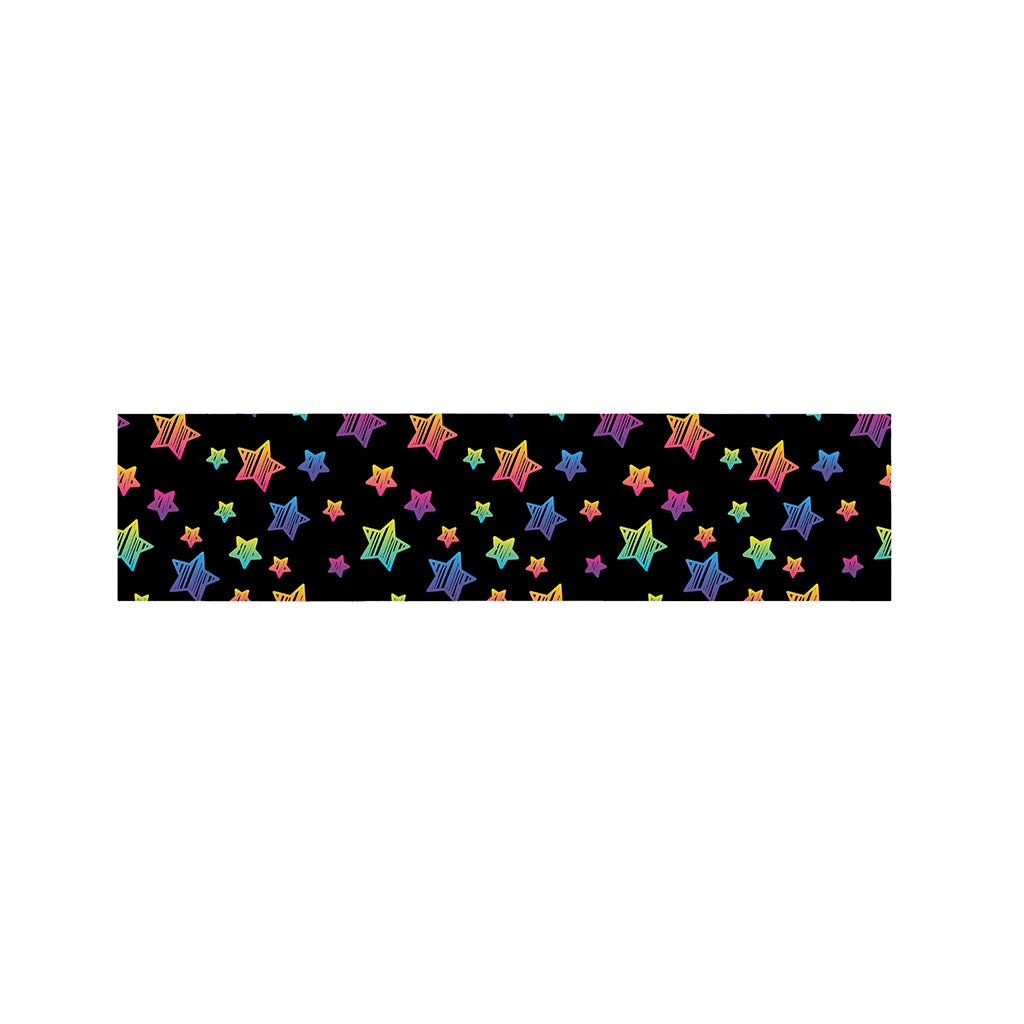 Rainbow Stars Pattern Print Bed Runner