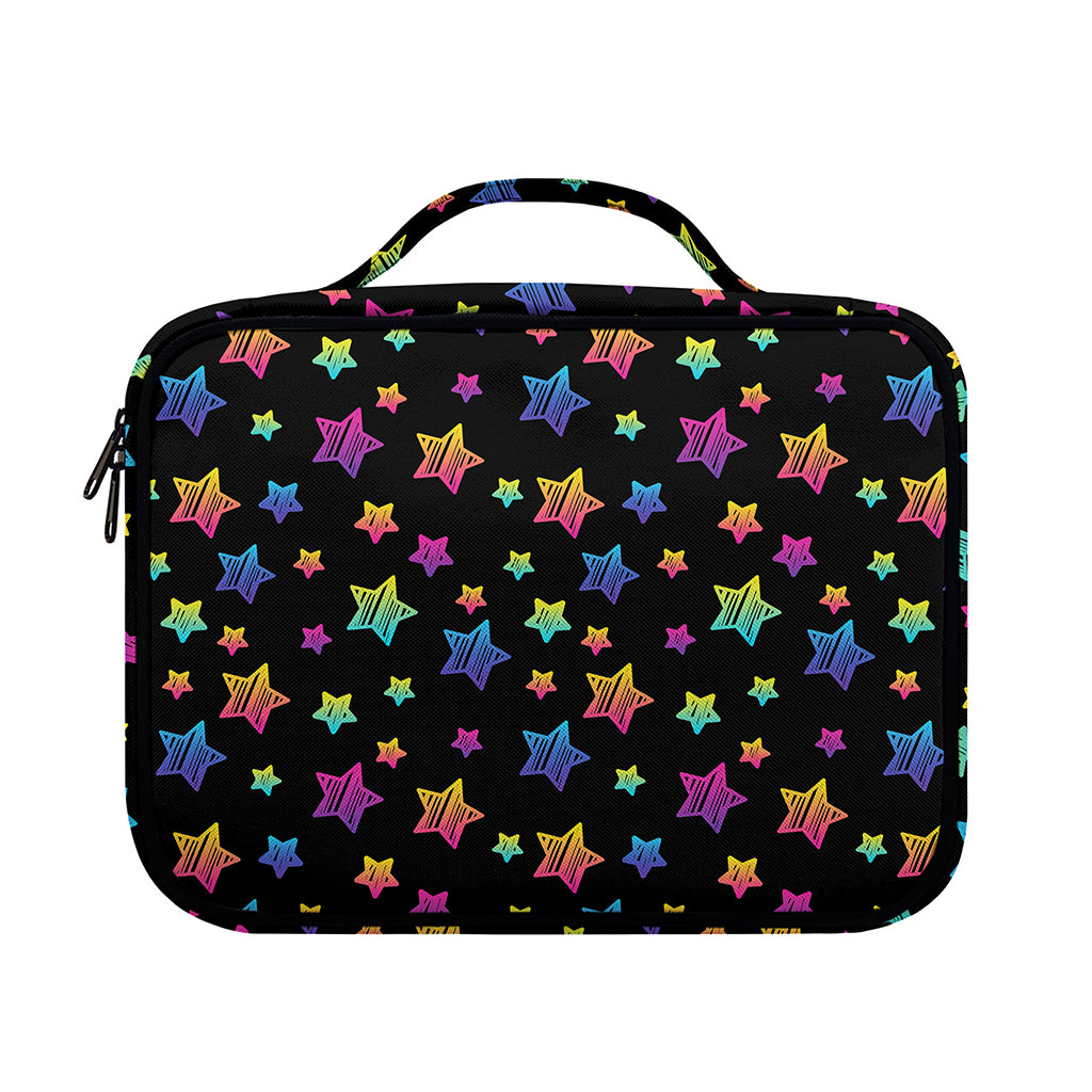 Rainbow Stars Pattern Print Briefcase Bible Bag