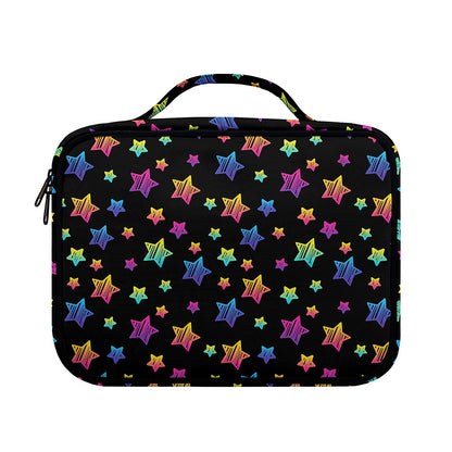 Rainbow Stars Pattern Print Briefcase Bible Bag