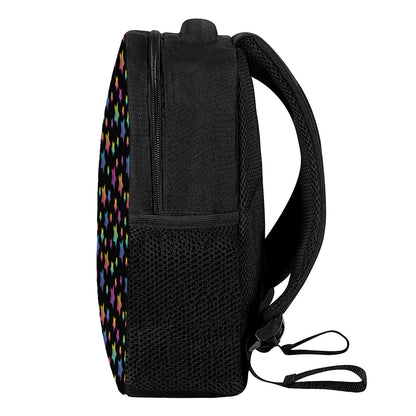 Rainbow Stars Pattern Print Casual Backpack