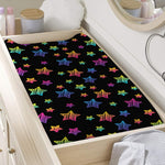 Rainbow Stars Pattern Print Changing Pad Cover
