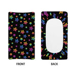 Rainbow Stars Pattern Print Changing Pad Cover