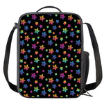 Rainbow Stars Pattern Print Crossbody Lunch Bag