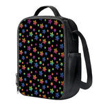 Rainbow Stars Pattern Print Crossbody Lunch Bag