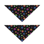 Rainbow Stars Pattern Print Dog Bandana