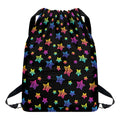 Rainbow Stars Pattern Print Drawstring Backpack