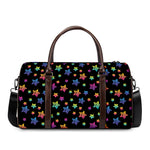 Rainbow Stars Pattern Print Duffle Bag