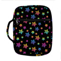 Rainbow Stars Pattern Print Front Pocket Bible Bag
