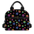 Rainbow Stars Pattern Print Insulated Lunch Bag
