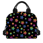 Rainbow Stars Pattern Print Insulated Lunch Bag