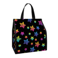 Rainbow Stars Pattern Print Insulated Lunch Tote