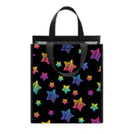 Rainbow Stars Pattern Print Insulated Lunch Tote