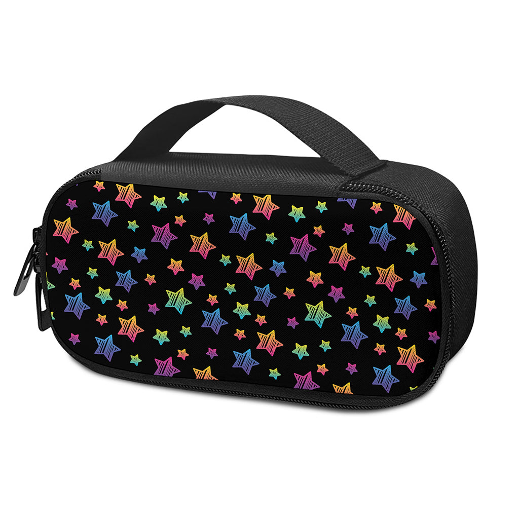 Rainbow Stars Pattern Print Insulin Cooler Travel Case