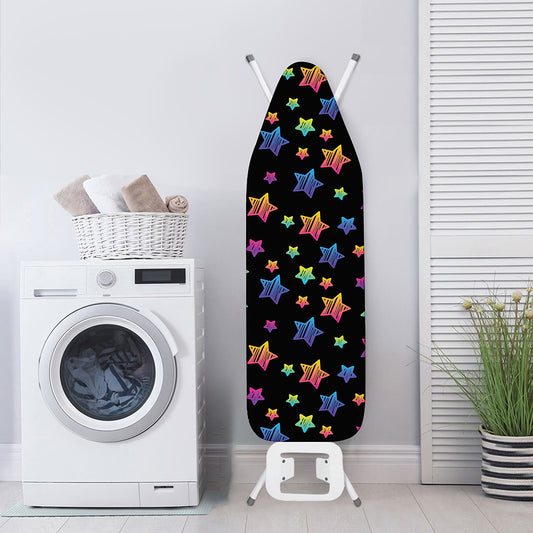 Rainbow Stars Pattern Print Ironing Board Cover