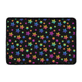 Rainbow Stars Pattern Print Kitchen Mat